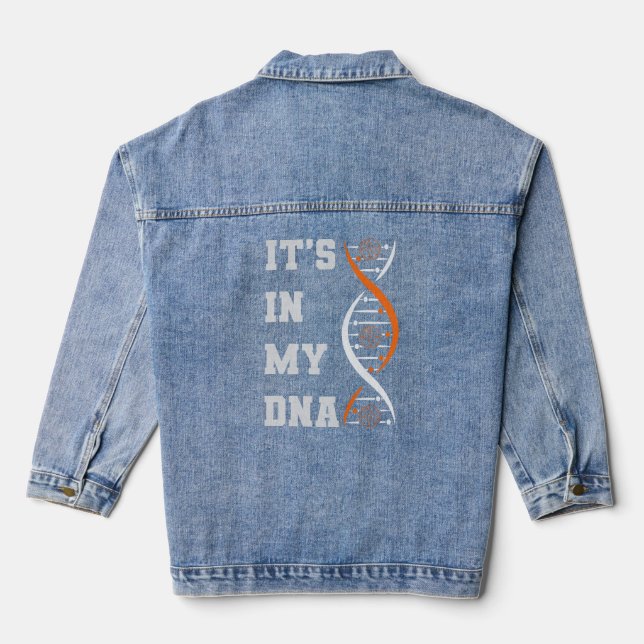 Veste En Jean Basket-ball "C'est dans mon ADN" (Verso)