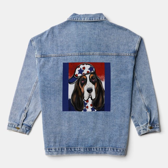 Veste En Jean Basset Hound (Verso)