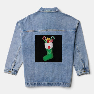 Veste En Jean Bâton du Christ vert
