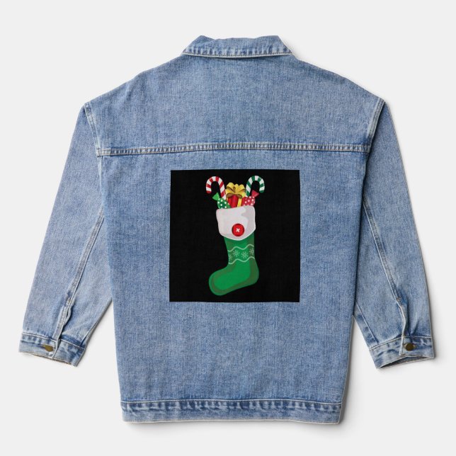 Veste En Jean Bâton du Christ vert (Verso)