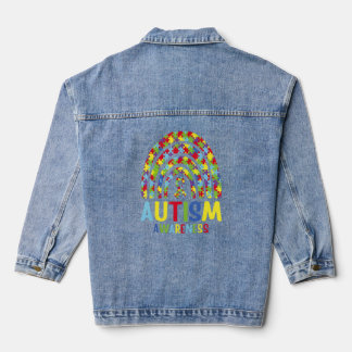 Veste En Jean Be Kind Men Women Rainbow Inspiration Autism Awa
