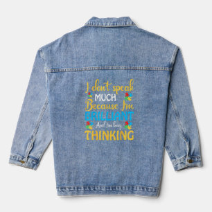 Veste En Jean Be Kind Sensibilisation sur l'autisme Rainbow Tren