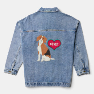 Veste En Jean Beagle Chien a senti Look You Personnaliser le nom