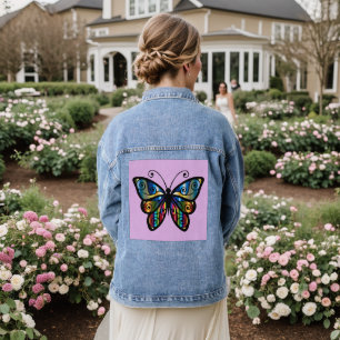 Veste En Jean BEAUCOUP COLORÉ ART Denim Jean Veste