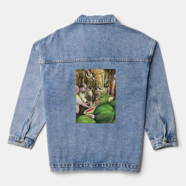 Veste En Jean Beaucoup d'hommes, beaucoup de melons (Verso)