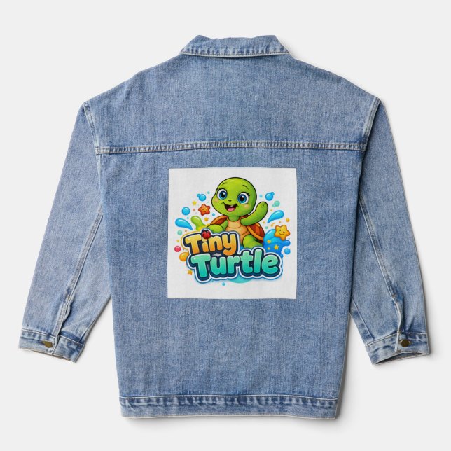 Veste En Jean Bébé Tortue Mignon (Verso)