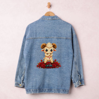 Veste En Jean Bélier Kawaii Zodiaque Neos