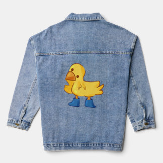 Veste En Jean Belle caricature de canard animal