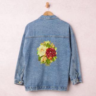 Veste En Jean Belle Custom Femme Denim Jean Veste Butterf