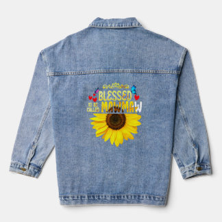 Veste En Jean Béni D'Être Appelé Mawmaw Femmes Tournesol Mawma