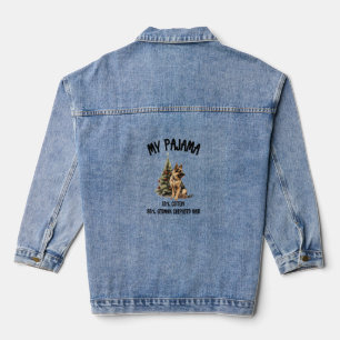 Veste En Jean berger allemand & Noël, Drôle Chien Design pour