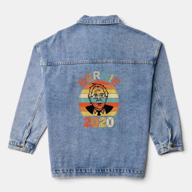 Veste En Jean Bernie 2020 Vintage Bernie Sanders (Verso)
