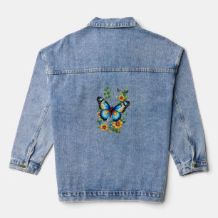 Veste En Jean Beurre vole design de mode Art.Toutes les T-shirts