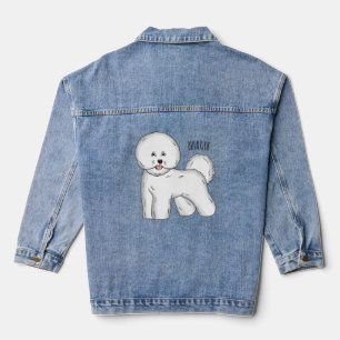 Veste En Jean Bichon frise dog dessin animé