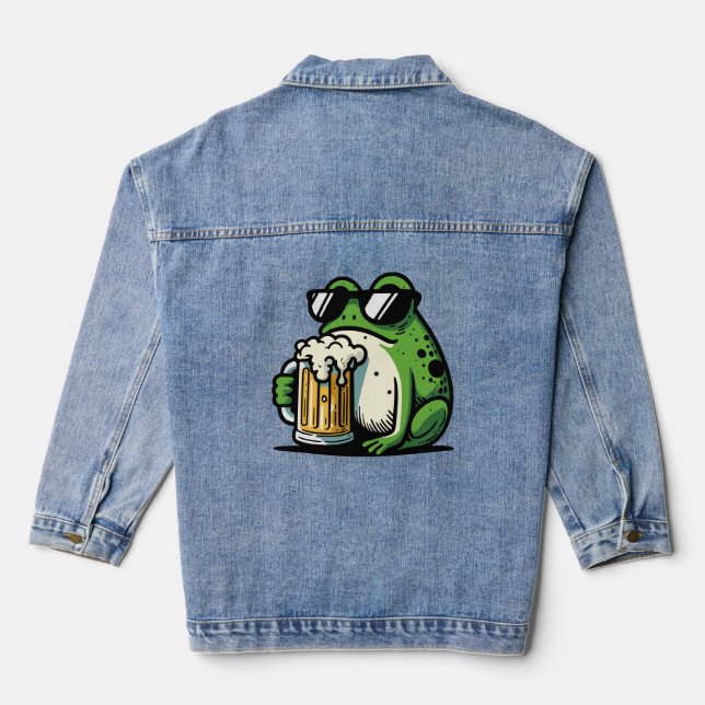 Veste En Jean Bière cool (Verso)
