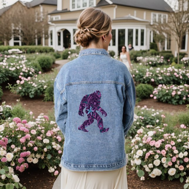 VESTE EN JEAN BIGFOOT FLORAL (Mariage Retour)