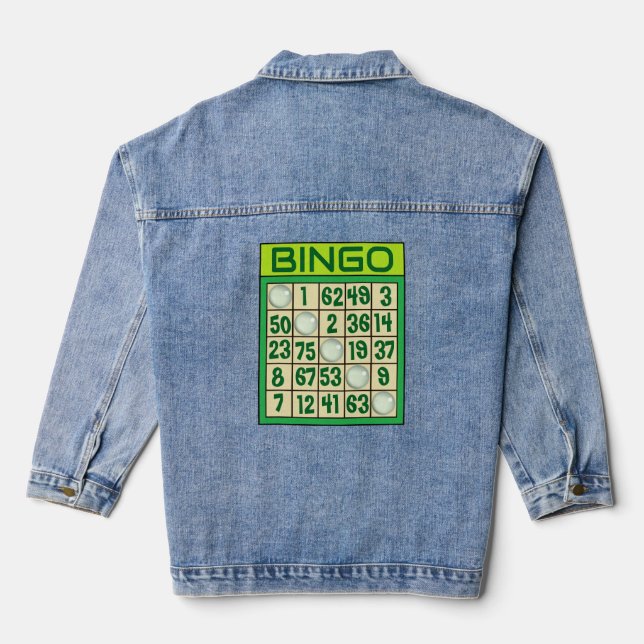 Veste En Jean Bingo personnalisé (Verso)