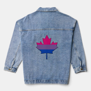 Veste En Jean Bisexualité feuille d'érable