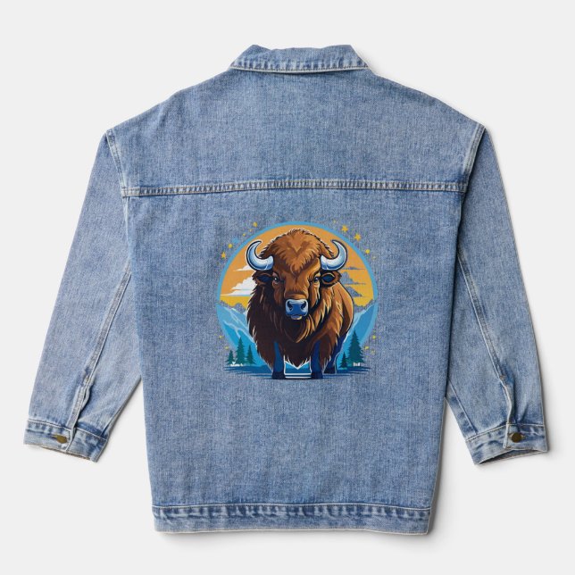 Veste En Jean bison d'Amérique (Verso)
