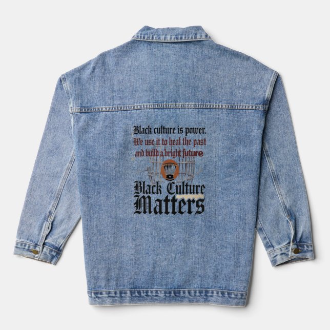 Veste En Jean Black Lives Matt : Changement de politique (Verso)