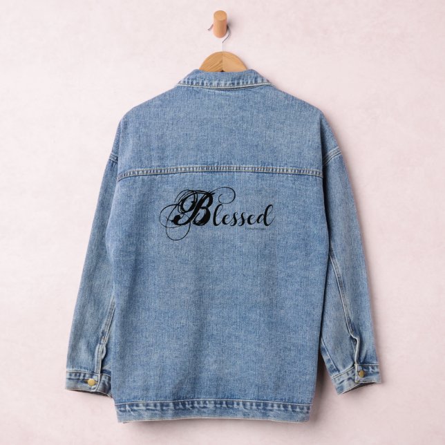 Veste En Jean Blessed Denim Jacket (Noir) (Hangar)