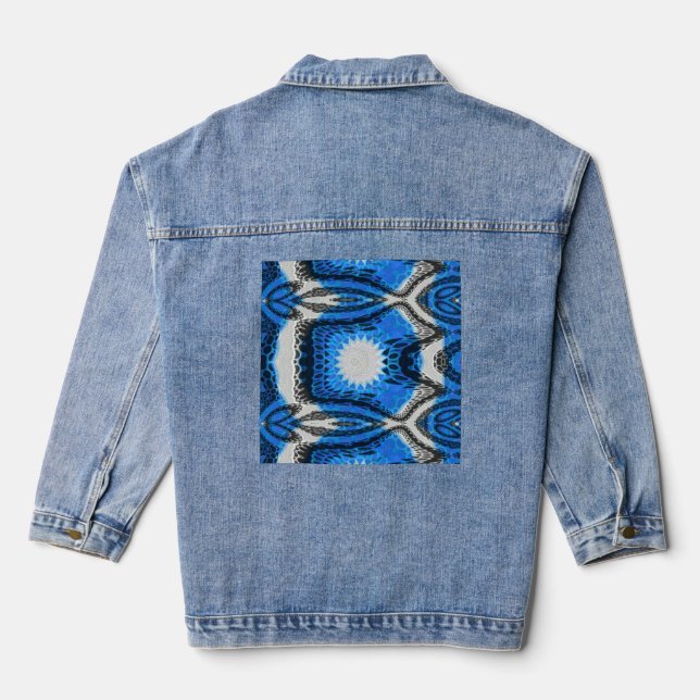 Veste En Jean Bleu atomique (Verso)