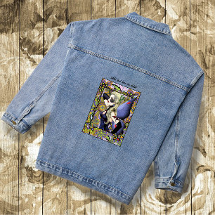 Veste En Jean Blonde Fairy Floral Purple