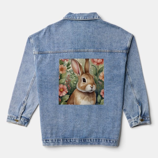 Veste En Jean Blush Blooms & Bunny Dreams Jean Jacket (Verso)
