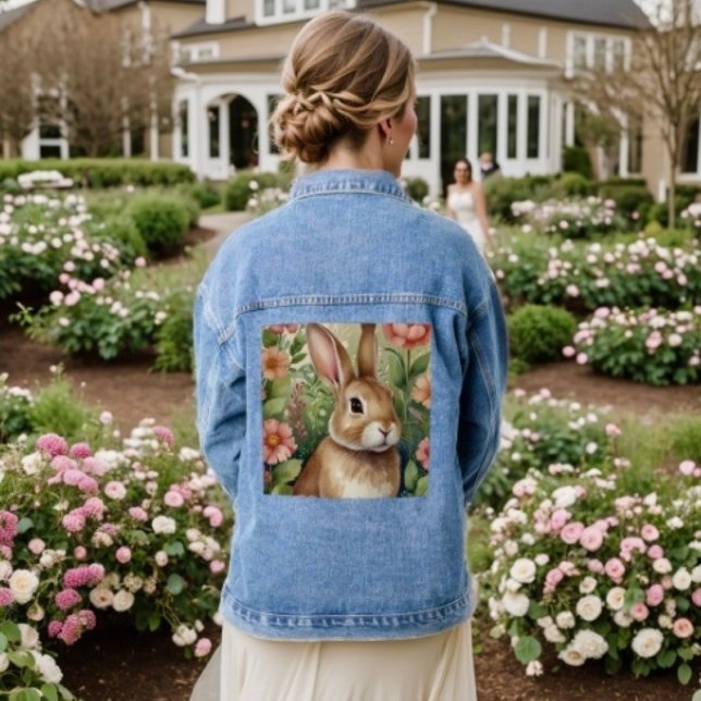 Veste En Jean Blush Blooms & Bunny Dreams Jean Jacket (Créateur téléchargé)