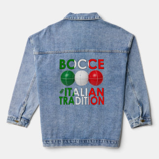 Veste En Jean Bocce une tradition italienne
