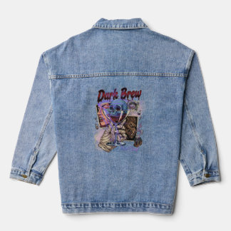 Veste En Jean Boisson sombre Halloween Cocktail crâne Gothique V