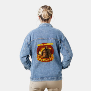 Veste En Jean Bonjour Soleil Bigfoot Café Humour Art