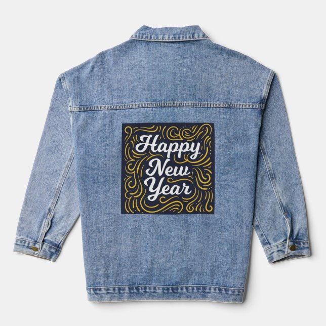 Veste En Jean Bonne année (Verso)