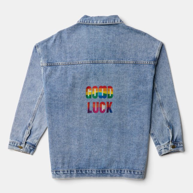 VESTE EN JEAN BONNE CHANCE (Verso)
