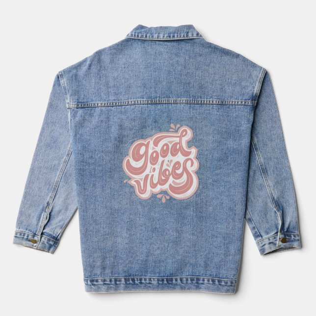 Veste En Jean Bonne Vibration (Verso)