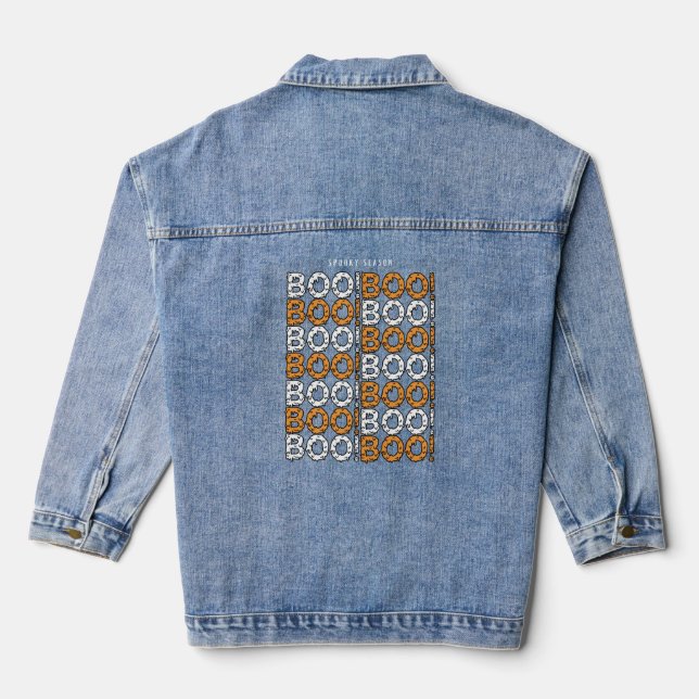 Veste En Jean Boo halloween bébé (Verso)
