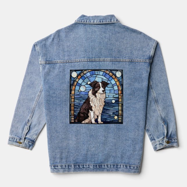 Veste En Jean Border Collie  (Verso)