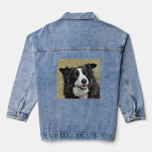 Veste En Jean Bordure Collie