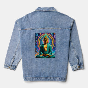 Veste En Jean Bouddha cosmique rayonnant Univers T chemise desig