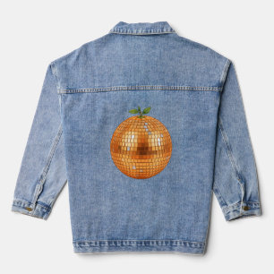 Veste En Jean Boule de disco orange