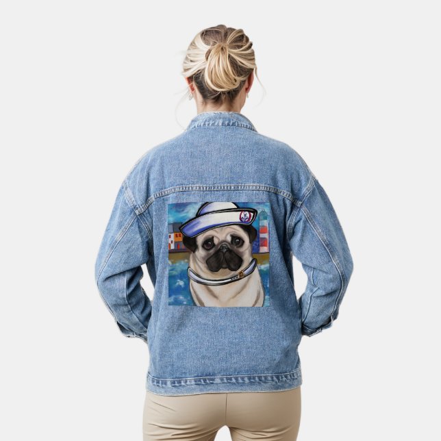 Veste En Jean Bouledogue (Modèle)