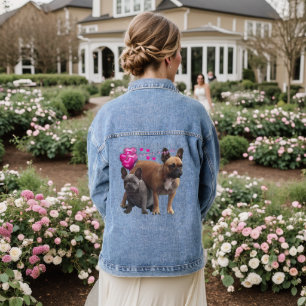 Veste En Jean Bouledogue français Sweet Angel Bulldog