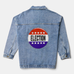 Veste En Jean Bouton Élection