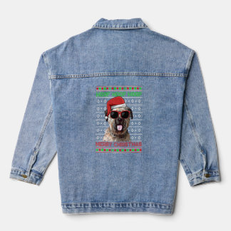 Veste En Jean Bouviers Des Flandre Chien Drôle Woof Merry Christ