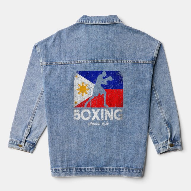 Veste En Jean Boxe philippine Style philippin Boxe philippine (Verso)