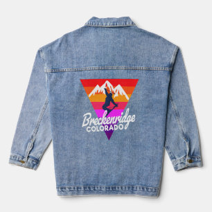 Veste En Jean Breckenridge Ski Jump Disco Nuits Breckenridge Co
