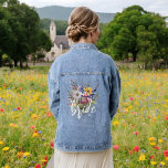 Veste En Jean Bride Aquarelle Fleur sauvage Boho Rustique Floral<br><div class="desc">Célébrez en style avec notre Fleur sauvage de mariée Boho Rustic Floral Denim Jacket! Cette superbe veste est décorée dans un style fleur sauvage élégant, alliant chic boho et charme rustique. Idéal pour les futurs mariés, il ajoute une touche personnalisée aux douches nuptiales, aux soirées bachelorette ou aux festivités décontractées...</div>