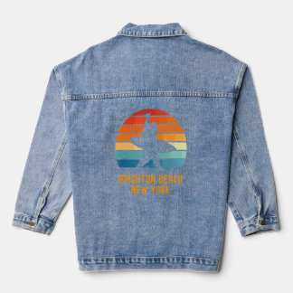 Veste En Jean Brighton Beach New York Sasquatch Souvenir