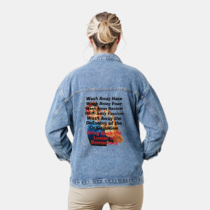 Veste en jean Bring Back Democracy