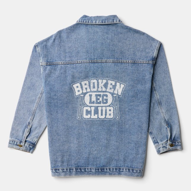 Veste En Jean Broken Leg Club Broken (Verso)